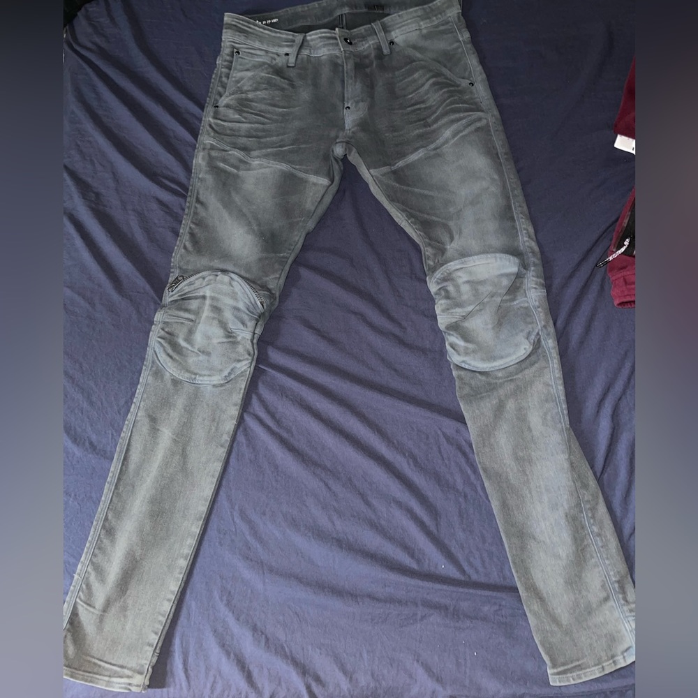 G Star 5620 3D Zip Knee Skinny Jeans
